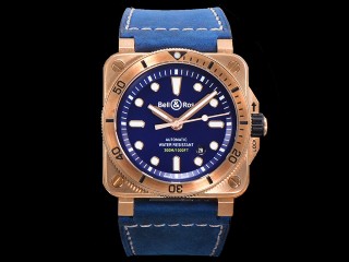 bell ross br03-92 diver 42mm bronze automatic mens watch