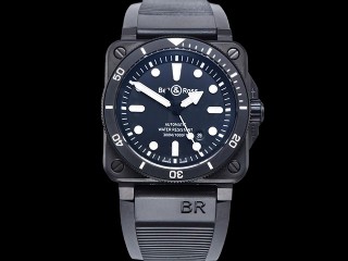 bell ross br03-92 diver 42mm automatic mens watch