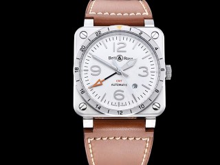 bell ross br03-93 gmt 42mm automatic mens watch