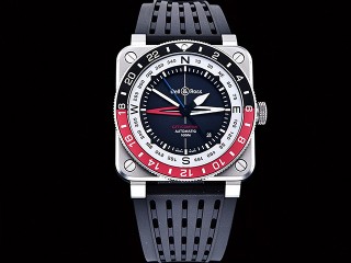 bell ross br03-93 gmt compass edition automatic mens watch