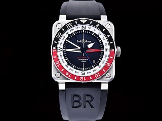 bell ross br03-93 gmt compass edition automatic mens watch
