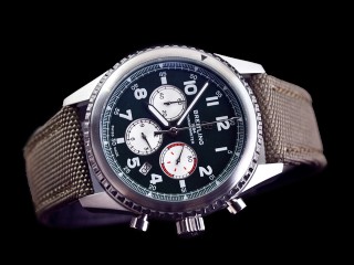 breitling navitimer 8 quartz chronograph green dial mens watch
