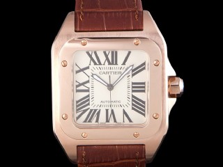 cartier santos 100 xl mens 18k gold watch-w20095y1