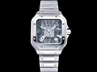 cartier santos de cartier skeleton mens watch