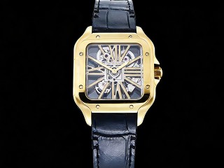 cartier santos de cartier skeleton automatic mens watch