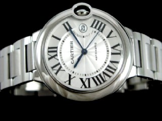 cartier ballon bleu mens steel automatic watches-w69012z4