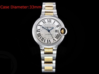 cartier balon bleu de cartier 33mm automatic ladies watch