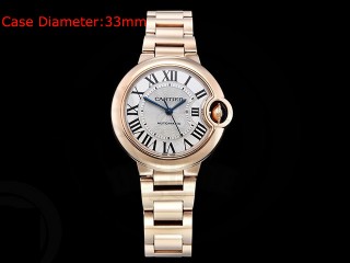 cartier balon bleu de cartier 33mm automatic ladies watch