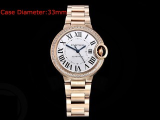 cartier balon bleu de cartier 33mm automatic ladies watch