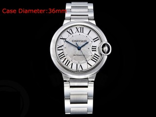 cartier balon bleu de cartier 36mm automatic mens watch