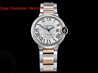 cartier balon bleu de cartier 36mm automatic mens watch