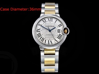 cartier balon bleu de cartier 36mm automatic mens watch