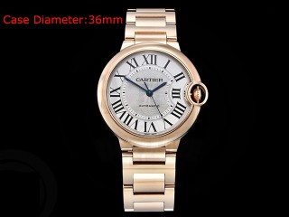 cartier balon bleu de cartier 36mm automatic mens watch