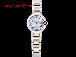 cartier balon bleu ladies 28mm swiss quartz watch