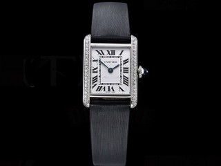 cartier tank must small swiss quartz lady watch