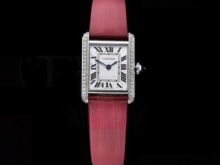 cartier tank must small swiss quartz lady watch