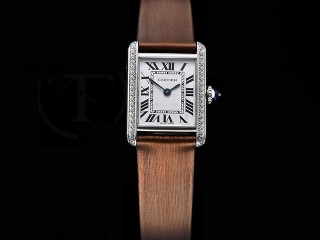 cartier tank must small swiss quartz lady watch