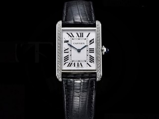 cartier tank must large edition swiss quartz lady watch