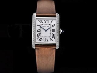 cartier tank must large edition swiss quartz lady watch