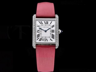 cartier tank must large edition swiss quartz lady watch