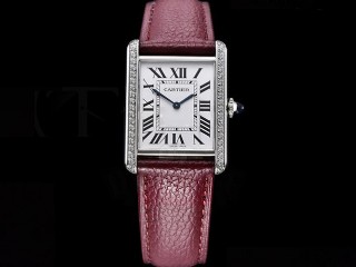 cartier tank must large edition swiss quartz lady watch