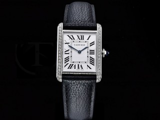 cartier tank must large edition swiss quartz lady watch
