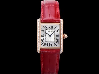 cartier tank must large edition swiss quartz lady watch