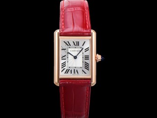 cartier tank must large edition swiss quartz lady watch