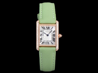 cartier tank must large edition swiss quartz lady watch