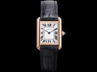 cartier tank must large edition swiss quartz lady watch