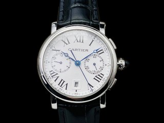 cartier rotonde de cartier 7750 automatic chronograph wsro0002 man watch