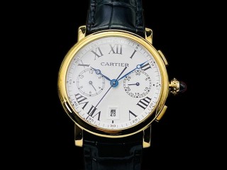 cartier rotonde de cartier 7750 automatic chronograph wsro0002 man watch
