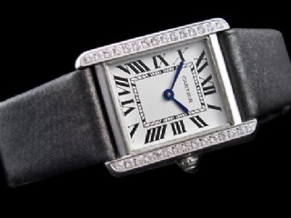 cartier tank solo ladies steel watch