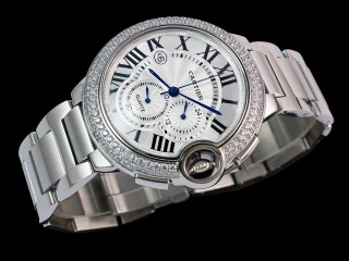cartier ballon bleu chronograph man watch