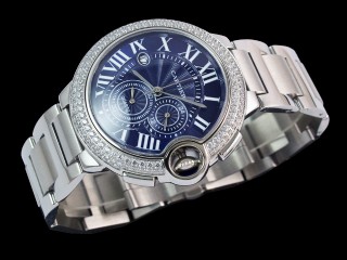 cartier ballon bleu chronograph man watch