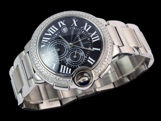cartier ballon bleu chronograph man watch