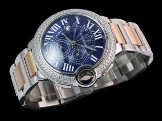 cartier ballon bleu chronograph man watch
