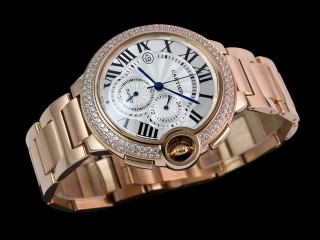 cartier ballon bleu chronograph man watch