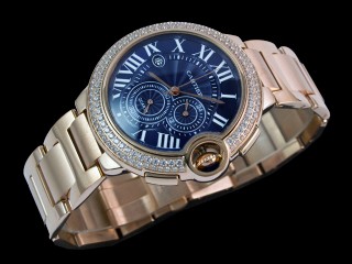 cartier ballon bleu chronograph man watch