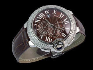 cartier ballon bleu chronograph man watch