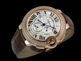 cartier ballon bleu chronograph man watch