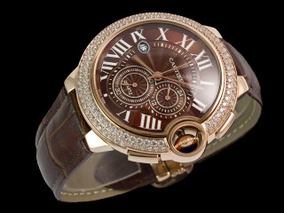 cartier ballon bleu chronograph man watch