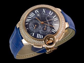 cartier ballon bleu chronograph man watch