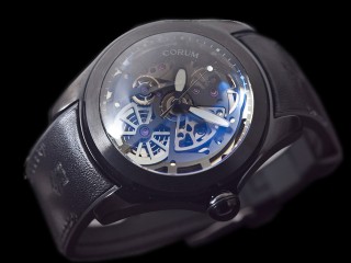corum bubble skeleton automatic mens watch