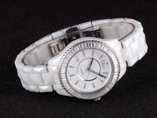 dior viii white ceramic diamonds ladies watch