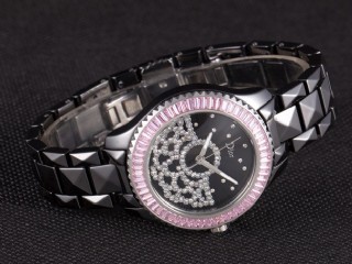 dior viii black ceramic diamonds ladies watch