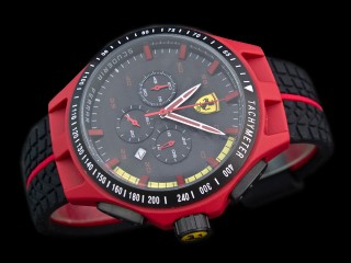 ferrari quartz chronograph mens watch 