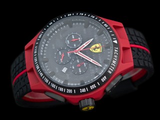 ferrari quartz chronograph mens watch 