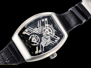 franck muller vanguard tourbillon skeleton automatic mens watch 