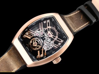 franck muller vanguard tourbillon skeleton automatic mens watch 